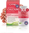 CATALO 妇女钙与AquaminTM红藻-植物基海洋钙补充剂与维生素D3,镁和锌-高吸收公式-60片