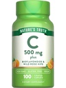 大自然的真理维生素C 配有玫瑰皮和Bioflavoids | 500 mg | 100 卡普莱特 | Vegan, Non-GMO & Gluten Free