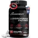 氨基酶补充40mg(60 Capsules) - 最大活性-800,000 UI - 纯氨基酶消化酶,比Serrapeptase Nattokinase补充酶更好,实验室测试过,非转基因O