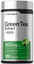 Horbäach EGCG Green Tea 提取药片 | 180 Capsules | Max Potency | 非GMO & Gluten 免费补充品