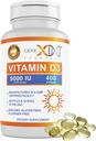 Genex 配方 维生素 D3 5000IU (400 Softgels) 骨质健康与神经功能的自然支持 - 非 GMO, Gluten free, Allergen-free