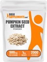 Bulk Assupports.com 南瓜种子提取粉 - 南瓜种子补充剂 草药补充剂 - Vegan & Gluten Free, 每服500毫克, 1kg (2.2磅) (Pack of 1)