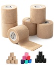 Pen-Self Adhesive Bandage 包, 6 Pack, 皮肤有色, 2 “ x 5 Yards, Cohesive Bandages, 医疗包, 弹性包, 自粘带磁带