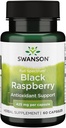 Swanson Black Raspberry - 草药补充剂促进总体健康支持 - Flavonoids & Vitamin C的自然来源 - (60 Capsules,425 mg 各自)