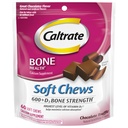 Caltrate Soft Chews 600 Plus D3 维生素D Calcium Calcium D 补充品,巧克力曲棍球 - 60 Counter(包装 May Vary)
