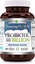 (原始内容存档于2018-10-03) (英语). Amazing Flora Probiotic 10 Best Probiotic Strains 3 30 illion – Veggie Capsules Supplement – Non-GMO – Gluten Free – 在美国制造 (1 Pack, 30 Counts).