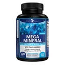 Potent Garden Mega Mineral Supplemental Complex 配以硼化镁锌钾的完整的矿物综合体 硼化硒和72 Trace Minerals 铁自由钙 Supplement - 100 Pills