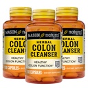 MASON NATURAL 草药科隆清洁剂,300天供应,膳食补充剂支持可溶性纤维的消化性健康,Probiotics & Herbs, 3 Pack