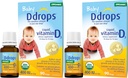 Ddrops 1072834 400 IU 液态维生素D3 婴儿液滴,0.08 Fl.Oz(包4)