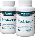 Pattlewellness Probiotic Supplement - 51亿 CPU - 支持消化平衡和Gut Wellness - 专注来源,非GMO - 60 Vegan Capsules