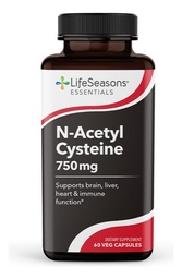 N-乙酰Cysteine (NAC) - 支持脑,肝,心和免疫功能 - 解毒补充 - 靴子豁免和肾脏健康 - 60 Capsules