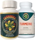 Carnivora Vegi Caps + Turmeric Combo - 增强关节和消化功能的Immune系统支持(Bundle带有1瓶Vegi Caps和1瓶Turmeric)