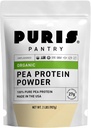 PURIS 有机豆蛋白粉 — USDA 有机蛋白 → 27g 植物蛋白 Protein Pervice → Non-GMO Gluten - Free Soy - Free → Clean Label — 光滑味 — 用于摇摆,滑动,烘焙 → 2 lb