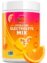 电解石粉 – 零糖橙水解 → 90 服务 → Keto, Vegan, Gluten-Free → 天然电解石 用于肌肉复苏,能量和挤压支持 → 用于女性,跑者,运动员