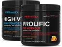 PEScience Pre Workout Stack – Prolific & High Volume,酸桃糖,硝酸氧化物助推器 – 40 & 36 Scoops, L Arginine Nitrate, L Citrulline, 男女预工作粉