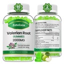 2 Pack Organical Valerian Root Gummys, 放松和Mood支持的草药补充, 成人无梅拉托宁的睡眠 Gummys, Vegan, Non-GMO, Apple Flavor, 120 Counter