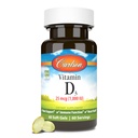 Carlson - 维生素D3,1000 IU(25 mcg),Bone Health,肌肉健康,Colecalciferol,维生素D补充,维生素D3软宝石,60软胶