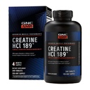 GNC AMP Creatine HCl 189 Pills,临床证明强力和肌肉构建器,运动性能,能量生产,恢复补充,快速吸附,Gluten Free Formulals, 120 services