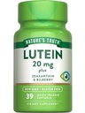 大自然的真理Lutein和Zeaxanthin 20 mg QQ 39 软胶 与 Bilberry QQ Non-GMO & Gluten 免费补充