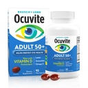Ocuvite 50+ 眼维生素和矿物补充剂,与Omega-3, Zinc, Vitamins C & E, Lutein & Zeaxanthin, 男女锌补充剂, 90软胶