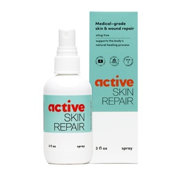 Active Skin Repair First Aid Healing Skin Spray - Natural & Non-Toxic with Hypochlorus Acid for Minor Cuts, Wounds, Scrapes, Rashes, Sunburns, & More, 3 oz
