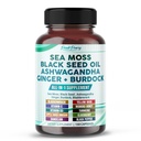 Sea Moss 黑种子油 Ashwagandha Ginger Burdock Bladderwrack - 豁免支持 - 美国制造