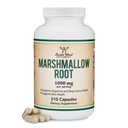 Marshmallow Root Capsules (210 count, 1 000 mg per service) 高血压支持呼吸器,皮肤和古特修复(Vegan Safe, Gluten Free) 由双木制作