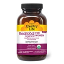 乡村生活 现实食品 女性的多维特敏 – USDA Official, Vegan, Gluten-Free – 1300mg 发酵全食品,维生素 D, E, B, Folate & Biotin – 每日能源与美食 – 60平板