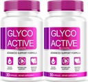 (2 Pack) Glyco Active, Glyco Active Capsules, Glyco Active Advanced Formula, Glyco Active All Natural Formula Pills, Glyco Active Capsulas Reviews, 60 Capsules for 2 Months