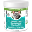 只有自然PET 终极日报 老年费林多维塔明 w/Taurine & L-Lysine – 成人和老年猫的营养补充粉 – Immune & 联合支持 – 完整的维生素公式,3.2oz