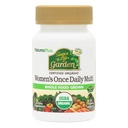 Natures Plus of Life Garden Certifical Official Women 's Once Daily Multivitamin - 30 Vegan牌匾 - 纯净,天然全食品成品 - 能量促进 - 蔬菜,无葡萄糖 - 30 services