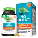 Zenwise Health No Bloat Digestive Enzymes for Gut Health, Gas & Bloating Relief - 多酶文摘增刊 Probiotics, Ginger, Turmeric Dandelion & Lactase - 男人和女人 - 48 Counter