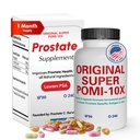 Orignal Super POMI 10X 男性前列腺健康补充剂 - 配有石榴,图尔美,和绿茶的草药配方 - 支持前列腺功能和促进尿液安慰 - 90 Counter