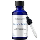 Tennant博士的液体碘滴水 2 Fl Oz | Lugol 用碘化钾溶液 | 帮助甲状腺功能,激素平衡和免疫健康