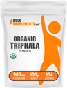 Bulk Assupports.com 有机Triphala Powder - Haritaki Powder, Ayurvedic Supplement - Gluten Free, 每人服役960mg, 100g (3.5 oz) (一包)