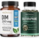 Sulforaphane 综合体,配有200mg DIM 用于加强女性雌激素平衡的补编 高级微珠技术 荷尔蒙平衡(60种服务),配有Diindolylmethane Capsules(120种服务)