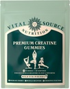 生命源营养-Creatine Gummys Premium Creatine Gummys - 肌肉生长,恢复和能源支持 - 5g Creatine Monohydrate - Vegan, Gluten-Free & Halal - 野草莓 - 120 Gummys - 30 服务