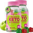 Keto Acv Gummys for Advanced Wight Loss, Apple Cider Vinegar 配有 B12 – Gluten-Free, Vegan, Boost代谢与能源, 支持消化健康