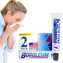 Boroleum (2-Pack for Nasal Soreness, 17 Grams, 3/5 Ounce Tube) (英语).