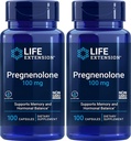 寿命延长 Pregnenolone 100 Mg 100 Caps 2-Pack (200 计数)