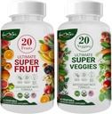 配有70种水果和蔬菜的《生活水果和蔬菜补充品》