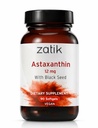 Zatik Naturals - Astaxanthin 12毫克有机黑种子、抗氧化剂、90维根软胶