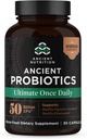 古代营养 Probiotics, Ultimate with Turmeric, Ginger and Fenugreek, 支持消化功能, 减少腹泻, 便秘, Bloating, 超级食品 混合剂, 50亿 CMUs *, 30 Capsules