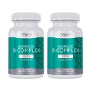 Omax3 2瓶 - 高级维生素B Complex 50MG 配有 Biotin QQ 强和闪亮的头发, 皮肤钉, 支持压力, 豁免, 能量代谢, 90 Capsules/每瓶