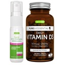 每日维生素D3 + 超级B12- Complex 5000mcg 蔬菜包,365 2000iu 维生素D3 片 + 高强度 B12 樱桃 Flavor 亚语言喷洒,由Igennus编写