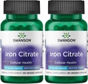 Swanson 铁计算法 25 毫克 60 Veg Capsules (2 Pack)