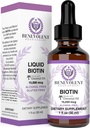 Benevolent Liquid Biotin 15000 mcg - Infused with Coconut Oil for 5X Absorption, Non-GMO & Vegan Friendly Biotin for Hair Growth Glowing Skin and Strong Nails