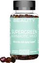 SUPERGREENS 超级绿地超级食品 Gummys w Spirulina Moringa Lions Mane Turmeric 绿茶 长老莓 Ashwagandha