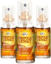 蜜蜂生命Propolis Sore Throat Relief Spray - Propolis Spray - 天然免疫支持,帮助平静咳嗽与干燥,痒喉 - 无糖 - 3-Pack