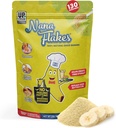 营养设计 Nana Flakes 100% 天然香蕉粉,消化支持 - 钾和纤维的来源 - 蛋、黄油或油在烘焙中的替代品(2LB Bag)